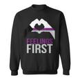 Demisexual Joke Heart Demisexual Flag Sweatshirt