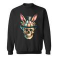 Easter Bunny Skull Egg Hunt Easter Day Sweatshirt