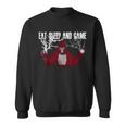 Eat Sleep Gorilla Decorations Monke Tag Vr Game Sweatshirt