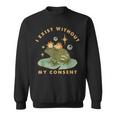 I Exist Without My Consent Vintage Frog Meme Sweatshirt