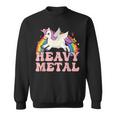 Ironic Cool Unicorn Heavy Metal Music Festival Sweatshirt