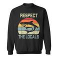 Men's Respect The Locals Shark Love Cool Couple Sweatshirt
