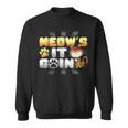 Meow's It Going Cat Pun Grinning Kitten LoverSweatshirt