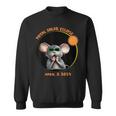 Mouse Watching Total Solar Eclipse 2024 Sweatshirt