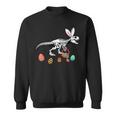 T Rex Easter Skeleton Bunny Basket Egg Hunt Easter Day Sweatshirt