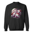 Three Opossum Moon Santa Hat Christmas Possum Sweatshirt
