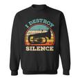 Tuba I Destroy Silence Marching Band Tuba Sweatshirt