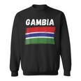 Gambia Flag Holiday Vintage Grunge Gambian Flag Sweatshirt