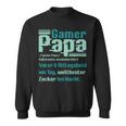 Gamer Papa Definition Gaming Pc Konsoleater Lustig Spruch Sweatshirt