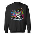 Gato Como Dj Y Djing Tocadiscos Edm Arte Pop Colorido Y Deejay Camisa de entrenamiento