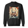 Gato Samurai Guerrero Japonés Ninja Kitty Kawaii Camisa de entrenamiento