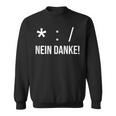 Genderstern Gendersternchen Gendersprache No Danke Sweatshirt