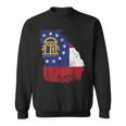 Georgia State Flag Faded Flag Of Georgia Sweatshirt