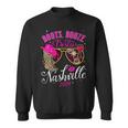 Girls Weekend Girls Trip 2024 Nashville Boots Booze Besties Sweatshirt