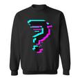 Glitched Fragezeichen Sweatshirt