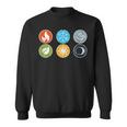 Gloomhaven Elements Symbol Fire Ice Air Earth Light Dark Sweatshirt