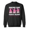 Gnome One Fights Alone Pink Breast Cancer Awareness Sweatshirt