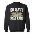 Go Navy Beat Army America's Football Game Day Retro Helmet Sweatshirt