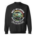 Golf Cart With A Golfer Driving Get In Loser Father's Day Sweatshirt