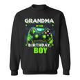 Grandma Of The Birthday Boy Matching Family Video Game Party Sweatshirt