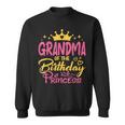 Grandma Of The Birthday Princess Girls Party Family Matching Sweatshirt