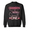 Grandpa Of The Berry Sweet One Strawberry First Birthday Sweatshirt