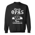 Grandpa Camping Slogan Cool Opas Ziehen Wohnwagen Sweatshirt