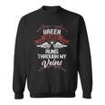 Greer Blood Runs Through My Veins Last Name Family Sweatshirt