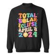 Groovy Total Sun Eclipse April 8 2024 Sweatshirt