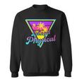 Gym Let's Get Physical Workouts Lover Fitness Sunset Vintage Sweatshirt