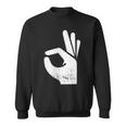 Handsign Reinguckt Reingeschaut Meme Sweatshirt