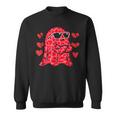 Happy Valentine Cute Ghost Retro Be My Boo Spooky Ghost Sweatshirt