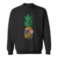 Hawaiian Pineapple American Flag Sunglasses 4Th Of July Sweatshirt