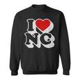 I Heart Love Nc North Carolina Souvenir Sweatshirt