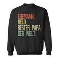 Held Beste Papa Der Welt Help Sweatshirt