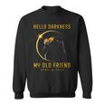 Hello Darkness My Old Friend Solar Eclipse 2024 Cat Lovers Sweatshirt