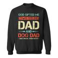 Herren God Hat Mir Zwei Titel Geschenkt Papa Und Hund Papa Lustigerater Sweatshirt