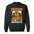 Herren Goldhochzeit Deko Hochzeitstag Jubiläum Ehemann Hochzeit Sweatshirt