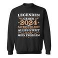 Herren Ruhestand 2024 Legende In Altersteilzeit Sweatshirt