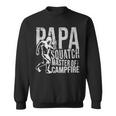 Herren Sasquatch Papa Squatch Camping Bigfoot Für Papaatertag Sweatshirt