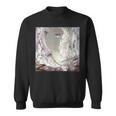 Herren Sweatshirt Mystischer Bergdruck in Schwarz, Wanderlust Motiv