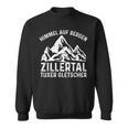 Himmel Auf Erden Zillertal Tuxer Glacier Skier Men's Black Sweatshirt