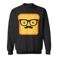 Hipster Loaf Of Bread Cartoon & Trendy Chef Sweatshirt