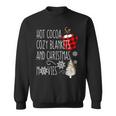 Hot Cocoa Cozy Blankets And Christmas Movie Buffalo Plaid Sweatshirt