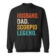 Husband Dad Scorpio Legend Zodiac Astrology Vintage Sweatshirt