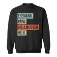 Husband Papa Grillmeister Held Sweatshirt