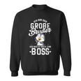 Ich Bin Großbruder Boss Bald Groser Bro Grosser Penguin Sweatshirt