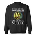 Ich Habe Zwei Titel Papa Und Husann Bester Dad Der Welt Sweatshirt