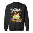 Ich Liebe Hühner Frühstücks-Sweatshirt, Witziges Bauernhof Tee