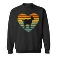 Ich Liebe Ziegen Retro Heart Goat Farm Sweatshirt